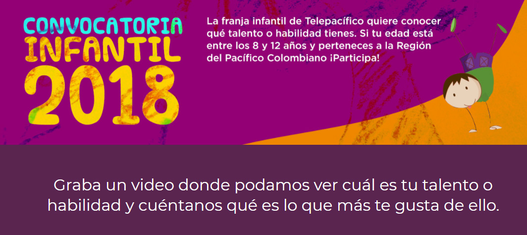 La Dirección Técnica de Cultura invita a la comunidad bonaverense a participar en la convocatoria infantil de Telepacífico
