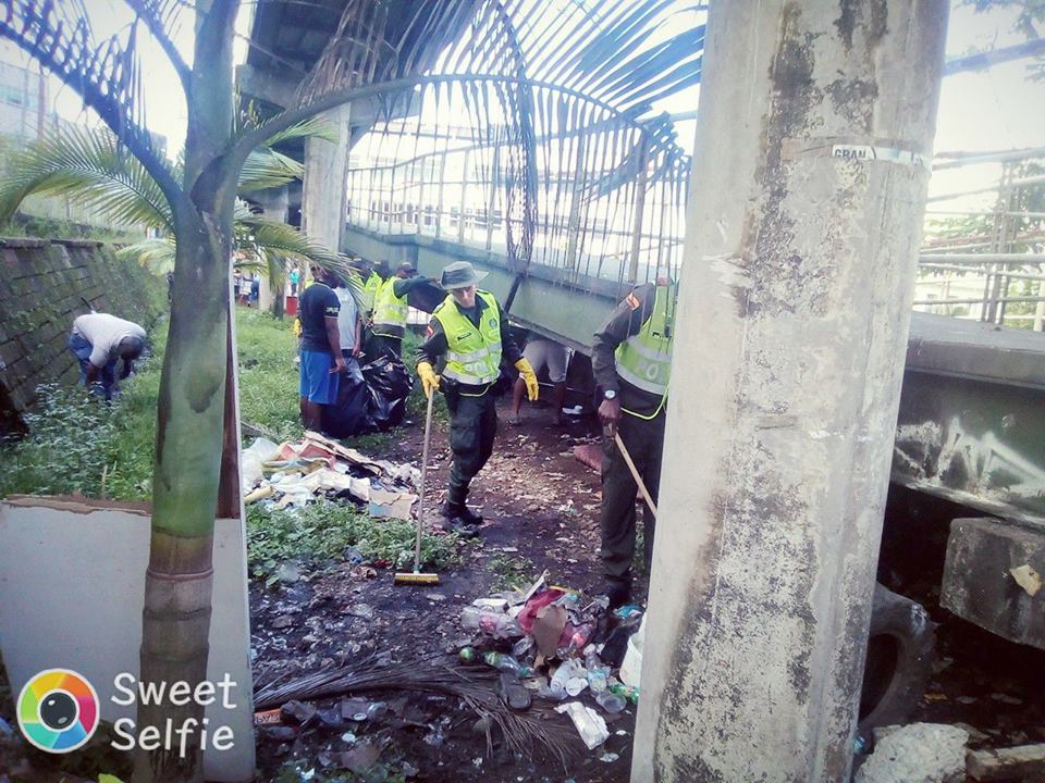 Realizaron limpieza en el bulevar de Buenaventura