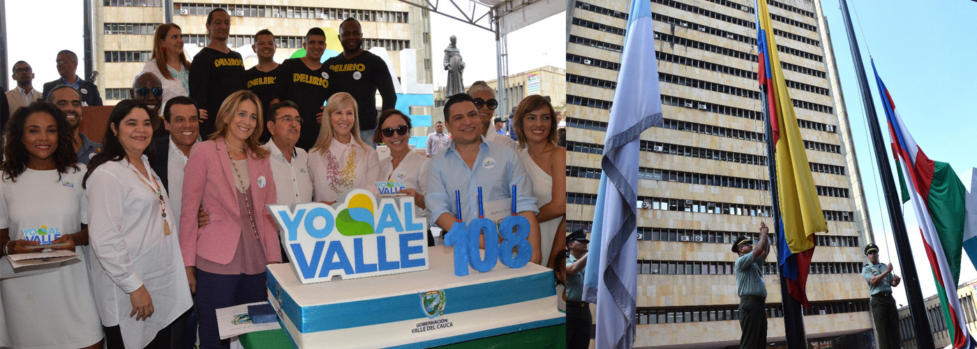 En los 108 a&ntilde;os del departamento, Gobernación lanzó campa&ntilde;a “Yo amo al Valle” y condecoró a sus hijos ilustres