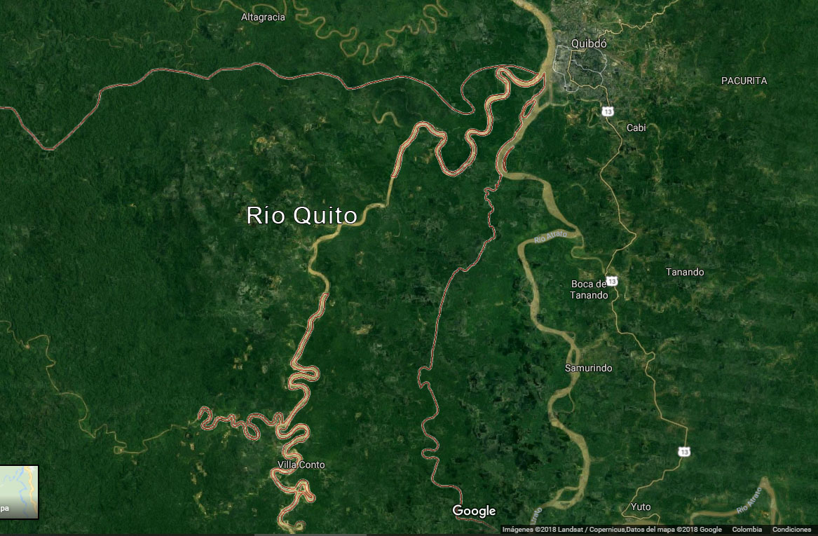 Minambiente ordena suspensión de actividades mineras en el río Quito