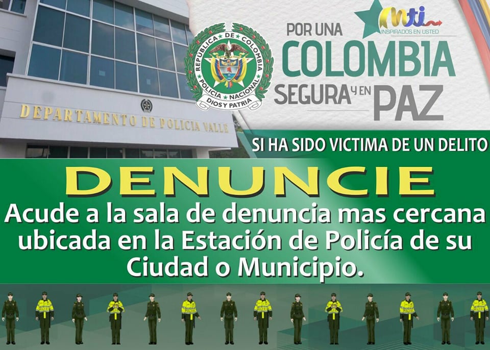 La Policía Nacional invita a la comunidad a “denunciar”