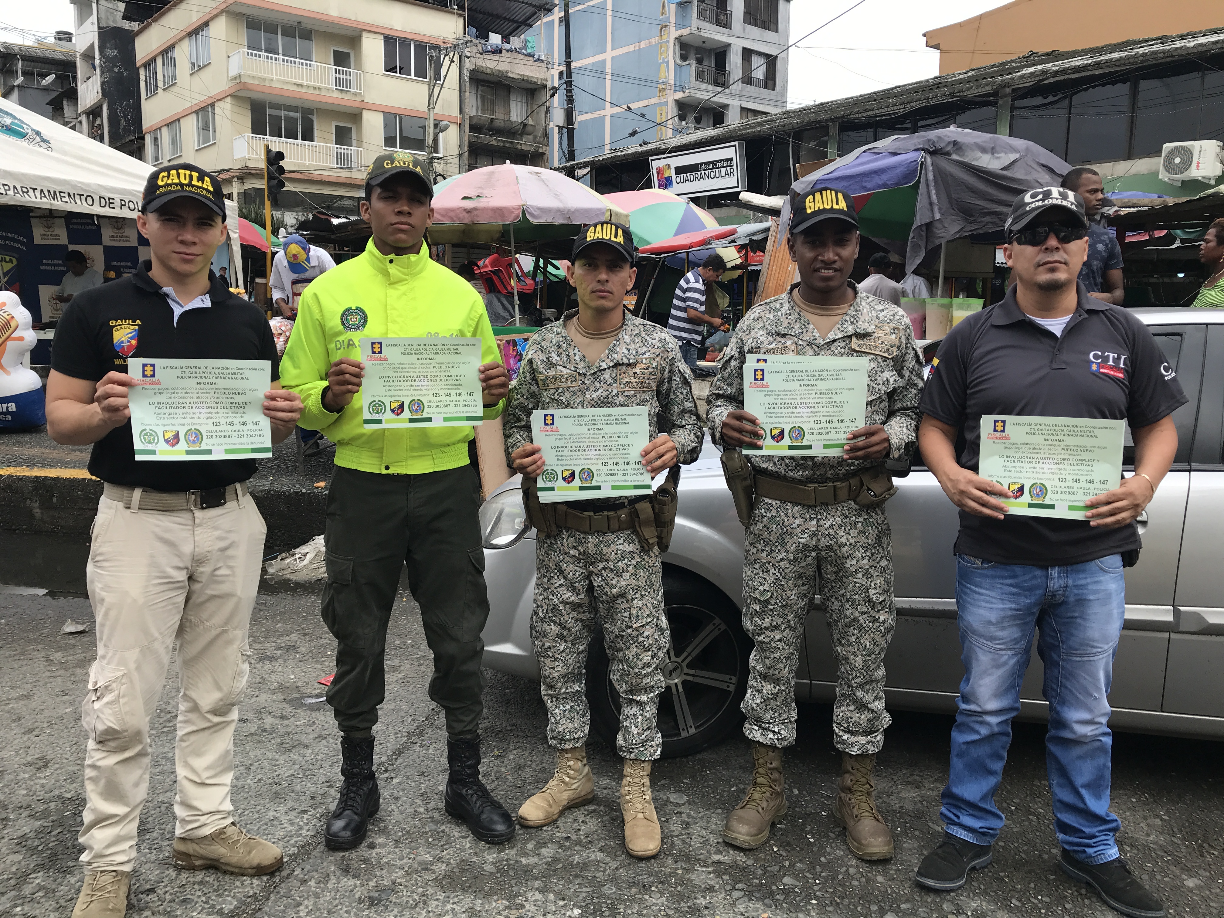 La Armada Nacional, Policía Nacional y Fiscalía, fortalecen en Buenaventura la campa&ntilde;a “Yo no Pago, Yo Denuncio”