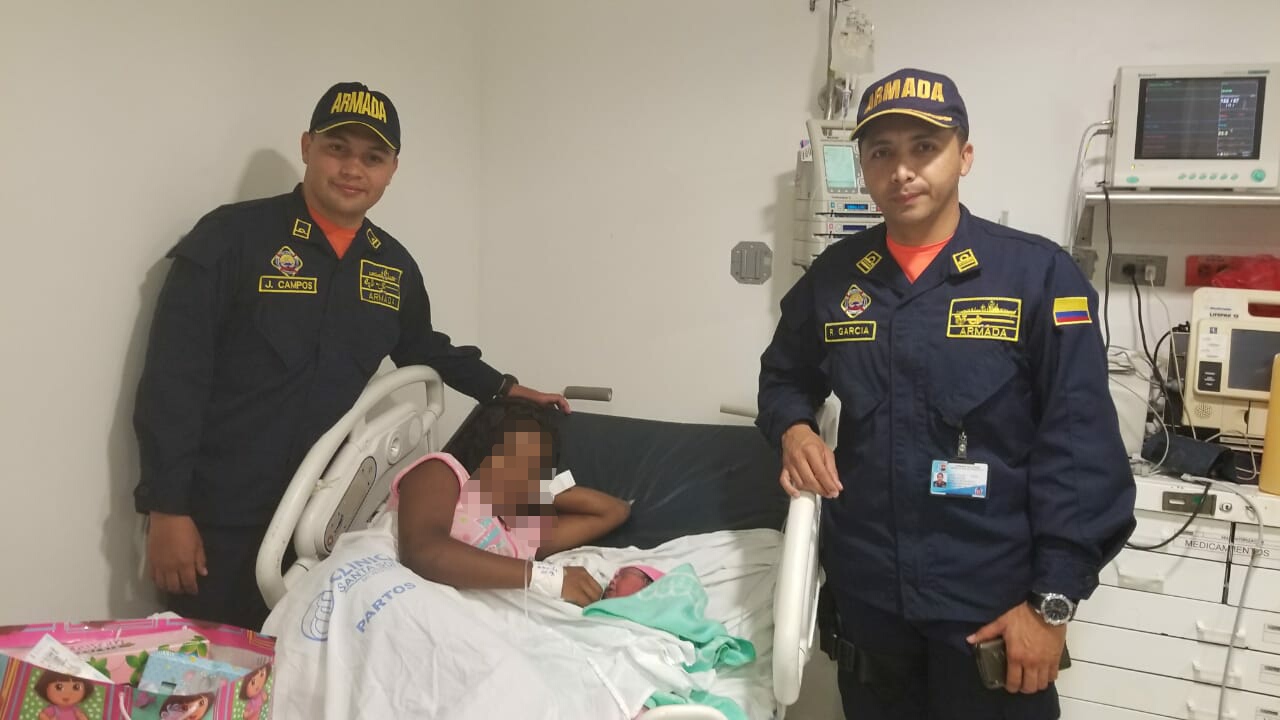 Nació un bebé a bordo de una lancha de la Armada Nacional en Buenaventura