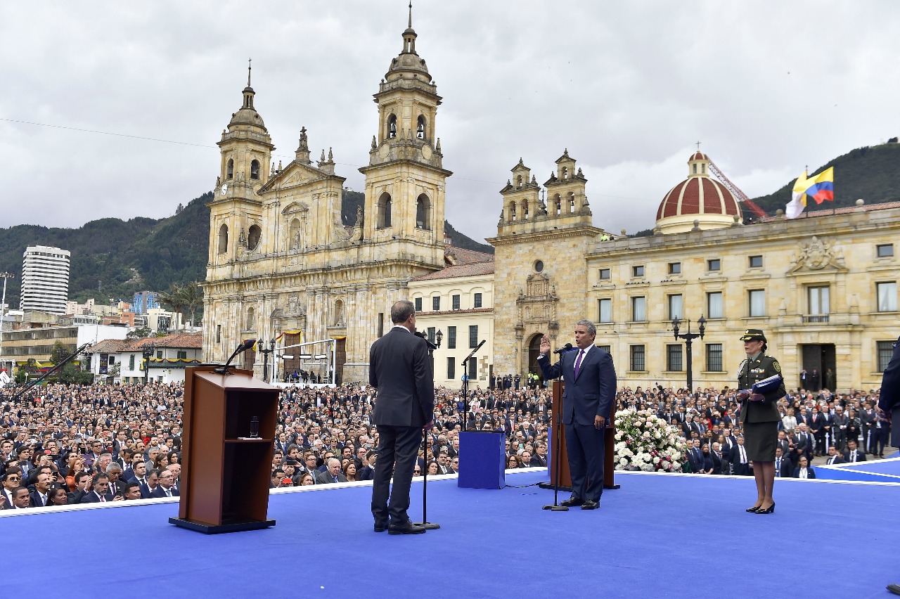 Iván Duque Márquez tomó posesión como Presidente de la República de Colombia para el periodo 2018-2022