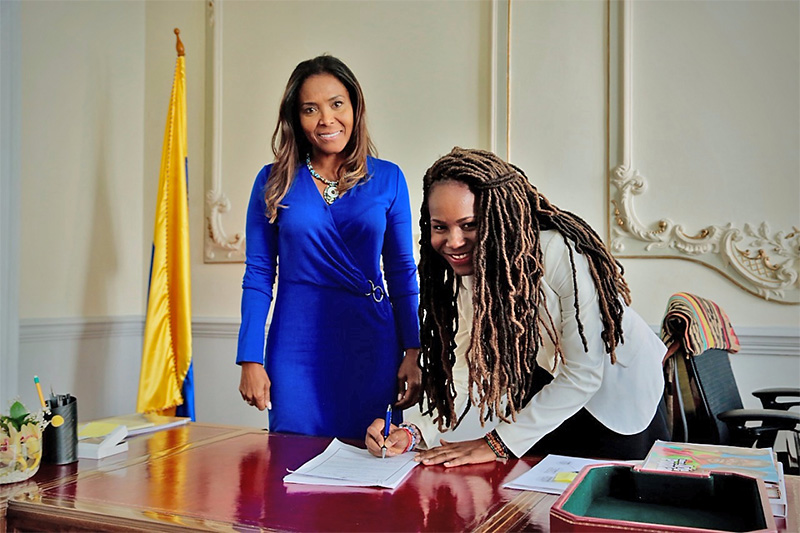 La bonaverense Isleany Angulo se posesionó como asesora del Ministerio de Cultura