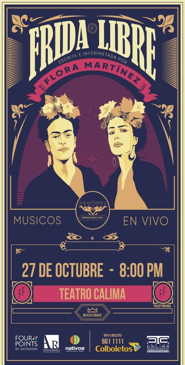 El 27 de octubre se presentará en el Teatro Calima la obra de teatro Frida Libre