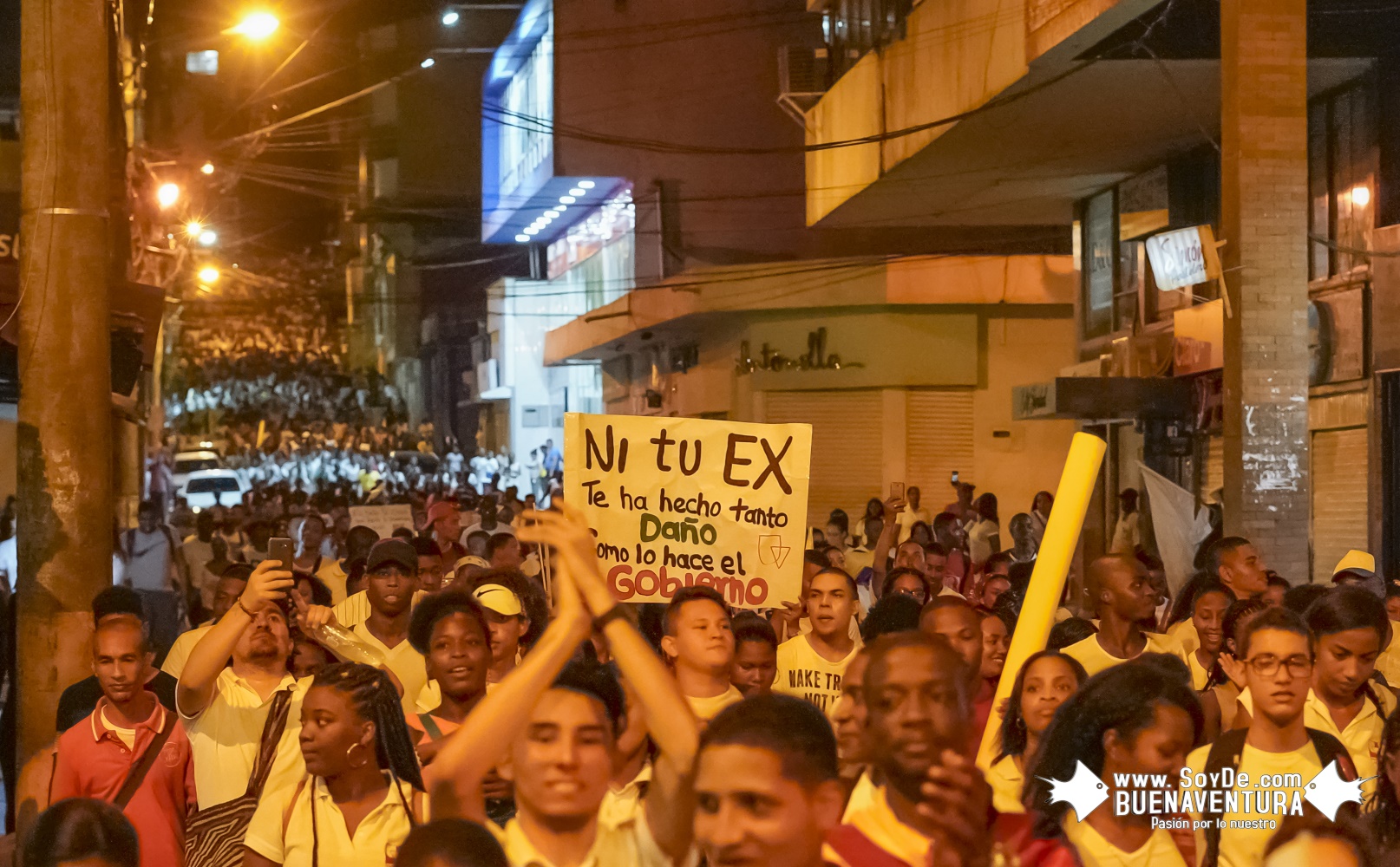 Estudiantes de Buenaventura marcharon por la educación superior
