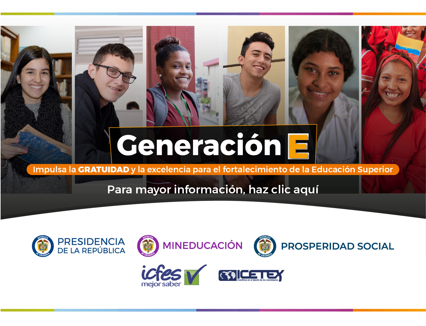 Gobierno lanzó 'Generación E', el nuevo programa de educación superior que beneficiará a 336 mil estudiantes de todo el país durante el cuatrienio