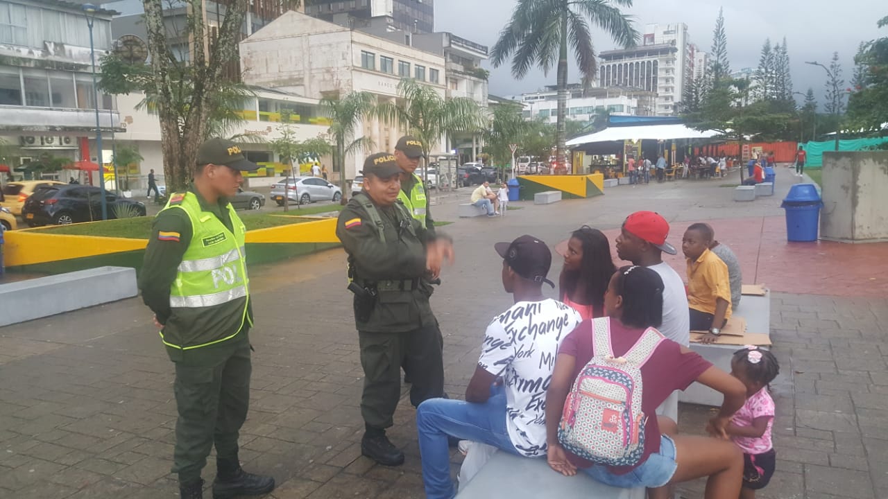 Unidades policiales estuvieron socializando el artículo 140 del Código Nacional de Policía