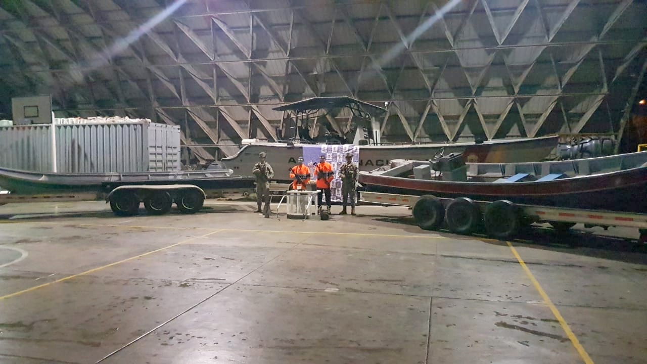 La Armada Nacional recuperó tres lanchas que habían sido hurtadas