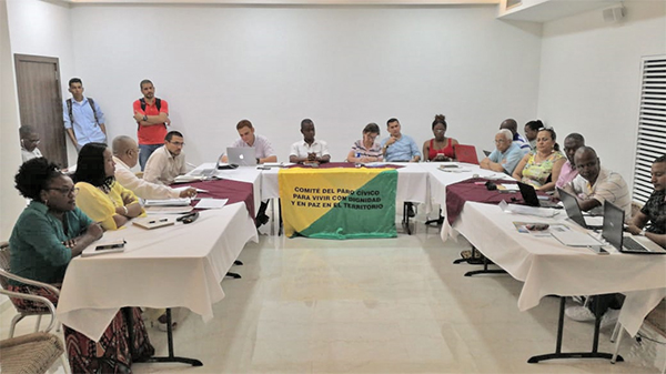 Alcaldesa se reunió con representantes del Comité Ejecutivo del Paro Cívico y la Mesa de Educación