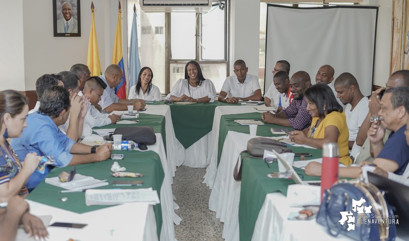 La Alcaldesa Encargada de Buenaventura sostuvo reunión con los miembros del Comité Ejecutivo del Paro Cívico