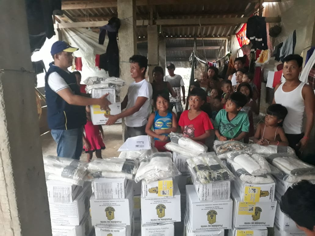 Familias indígenas provenientes del río San Juan recibieron ayudas humanitarias por parte de la Administración Distrital