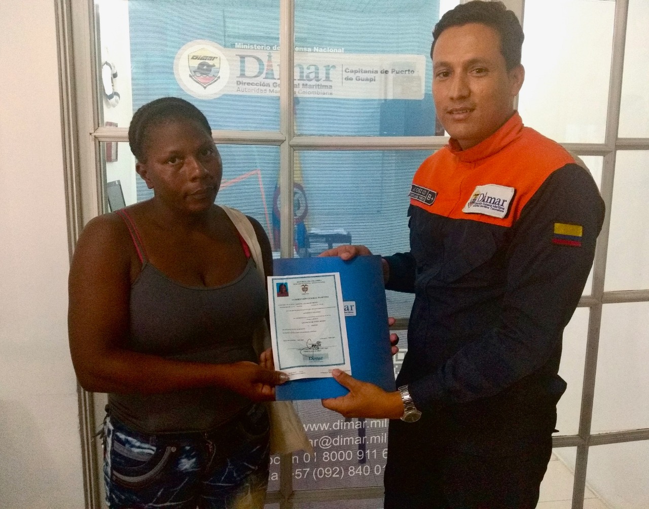 #Pacífico La Dimar entrega Licencia de Navegación por primera vez a una mujer guapire&ntilde;a
