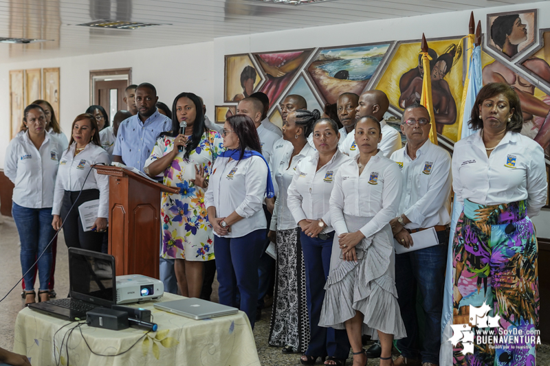 La alcaldesa de Buenaventura, Maby Viera, entregó informe de los 100 días de gestión al frente de la Administración Distrital