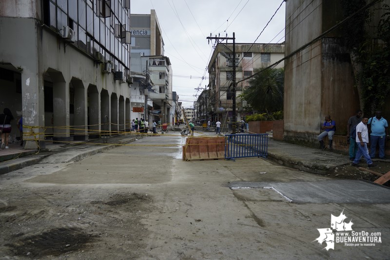 Recuperación de la calle segunda frente a la Alcaldía avanza a buen ritmo