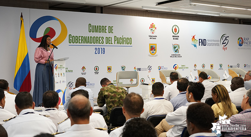 La alcaldesa Maby resaltó la importancia de Buenaventura en la Cumbre de Gobernadores del Pacífico 2019
