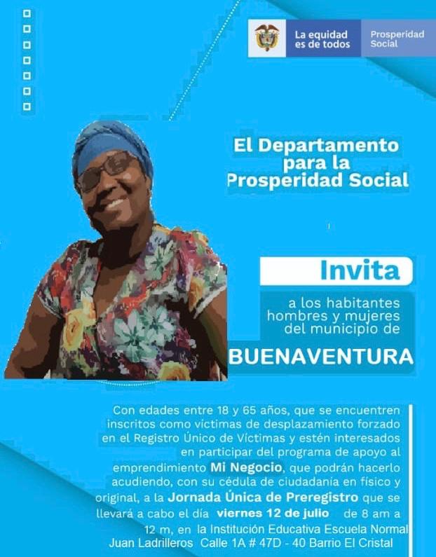 Víctimas de desplazamiento forzado registradas en el RUV podrán acceder al programa “Mi Negocio”