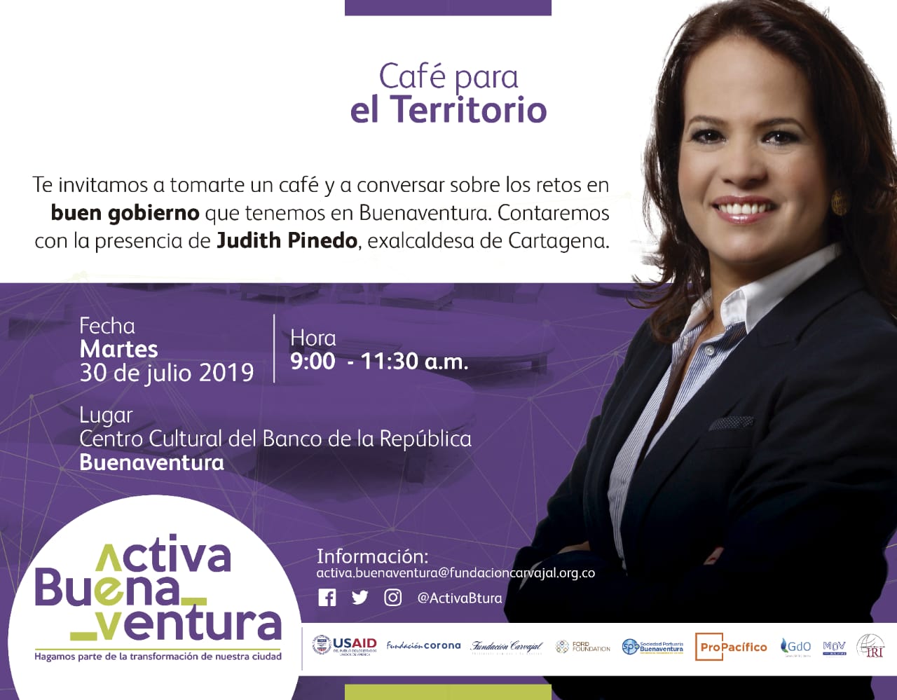 “Experiencias de buen gobierno con María Mulata” en el programa Activa Buenaventura