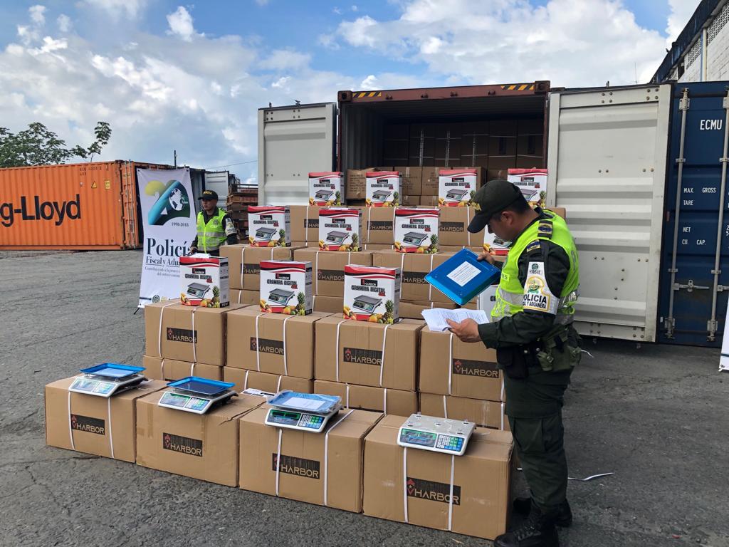 Fueron aprehendidas en Buenaventura 3.318 balanzas digitales de contrabando