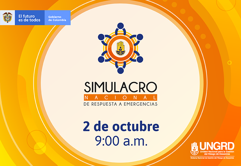 Me informo, planifico y respondo: simulacro nacional de respuesta a emergencias el miércoles 2 de octubre