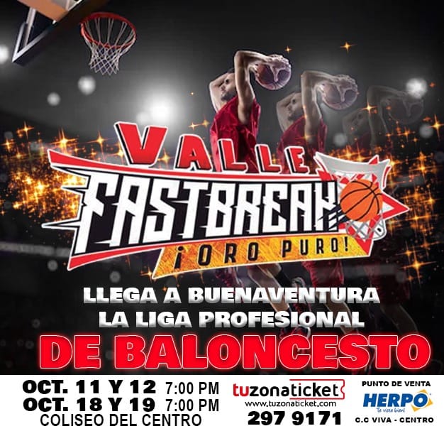 El viernes 11 de octubre llega el baloncesto profesional a Buenaventura