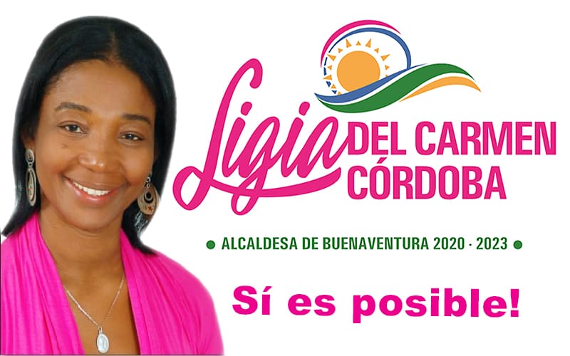 Líderes comunales presentes con Ligia del Carmen