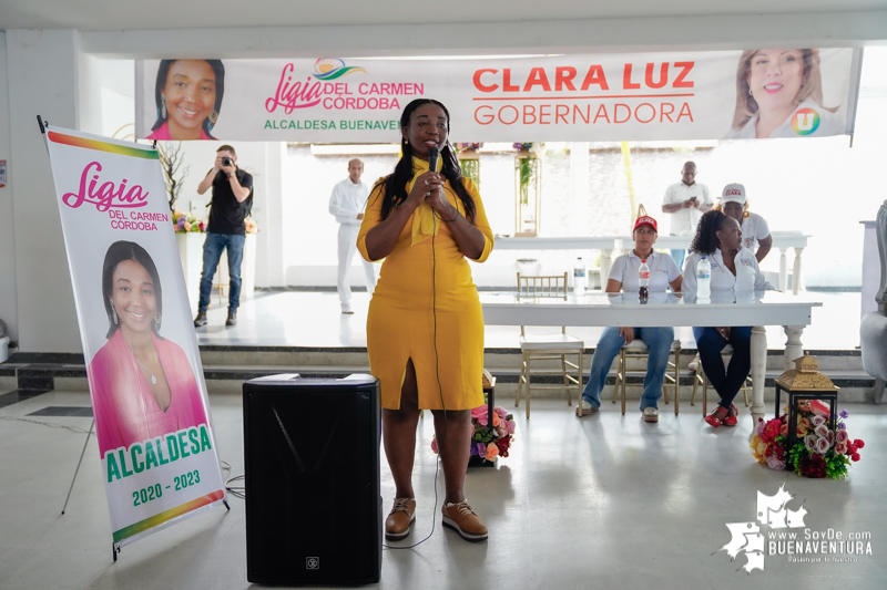 Clara Luz Roldán y Ligia del Carmen Córdoba reafirmaron su compromiso con los adultos mayores de Buenaventura