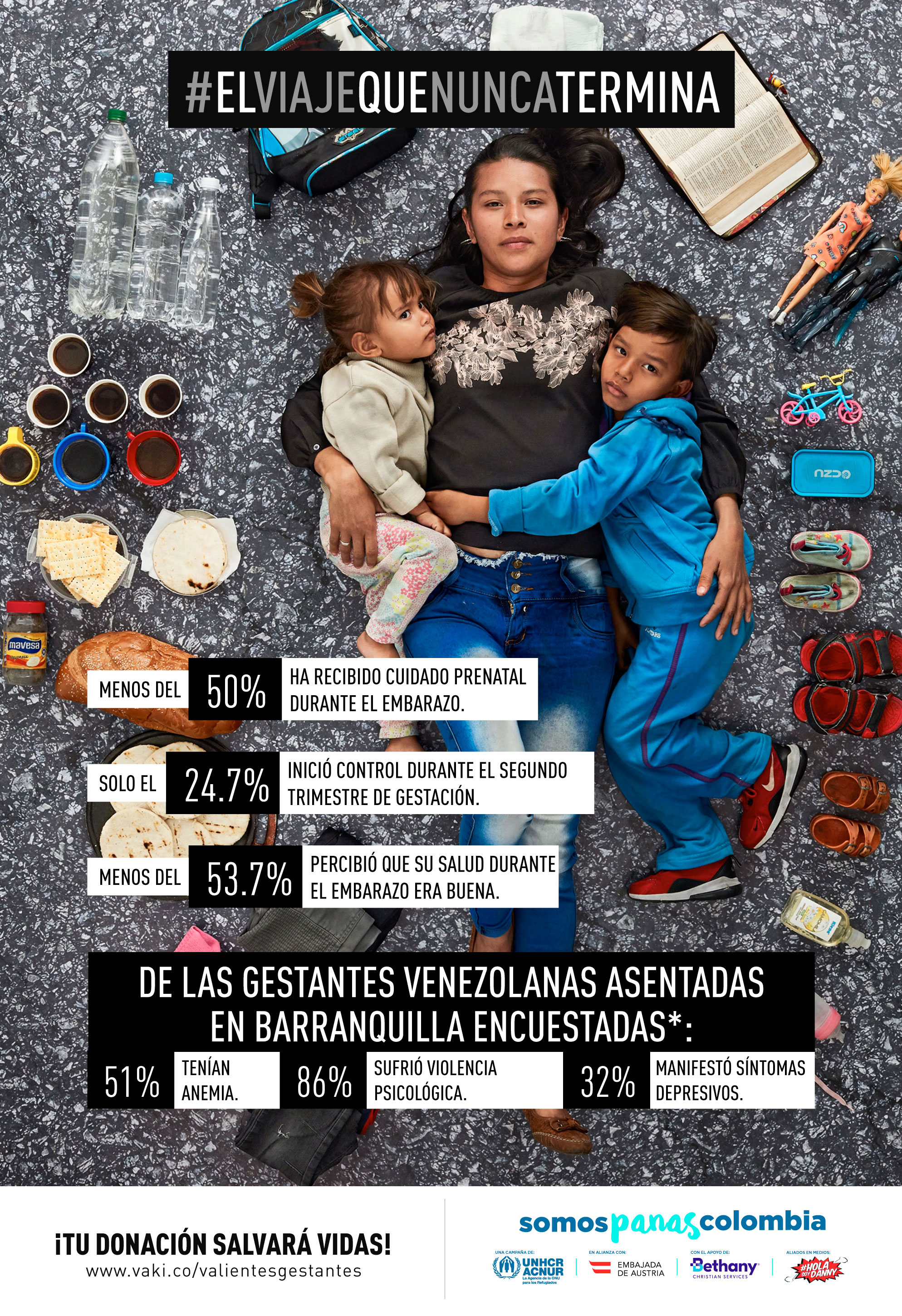 “El viaje que nunca termina” Sé parte de este viaje apoyando a las mujeres!
