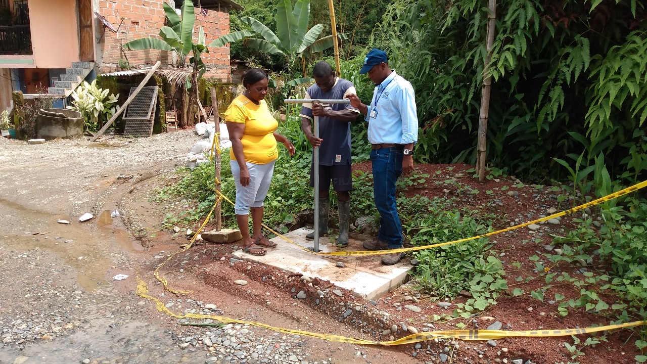 68 familias de la vereda Limones en Buenaventura tienen suministro de agua las 24 horas del día gracias a la CVC