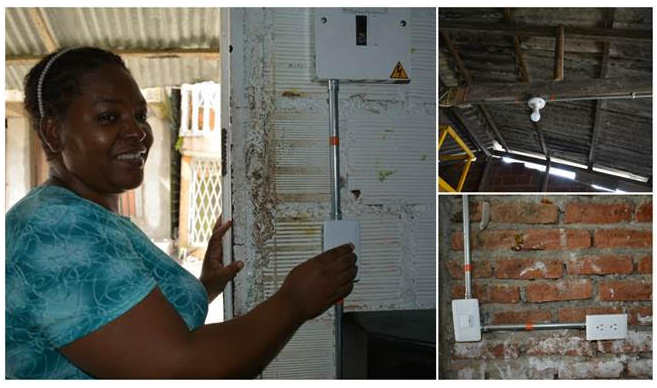 Epsa mejoró redes internas de energía de 166 familias de Buenaventura que tenían sus instalaciones en mal estado