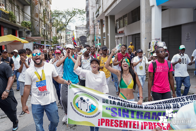 Nuevamente la comunidad de Buenaventura dio ejemplo al marchar pacíficamente en la nueva convocatoria para el 21N