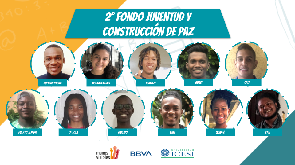 #EsAhoraPacífico Ellos son nuestros seleccionados del 2 Fondo! Hazte padrinomadrina de esta iniciativa: Manos Visibles