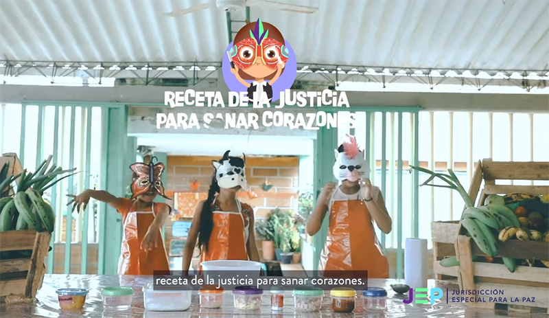 La JEP lanza video para niños, niñas y adolescentes