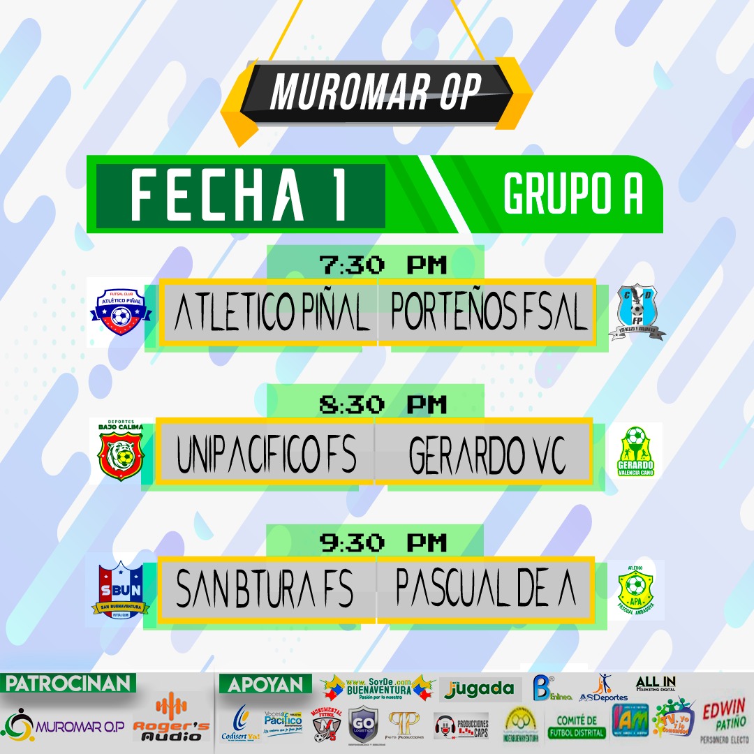 El martes arranca el Grupo A de la Copa Distrital de Futsal Muromar OP