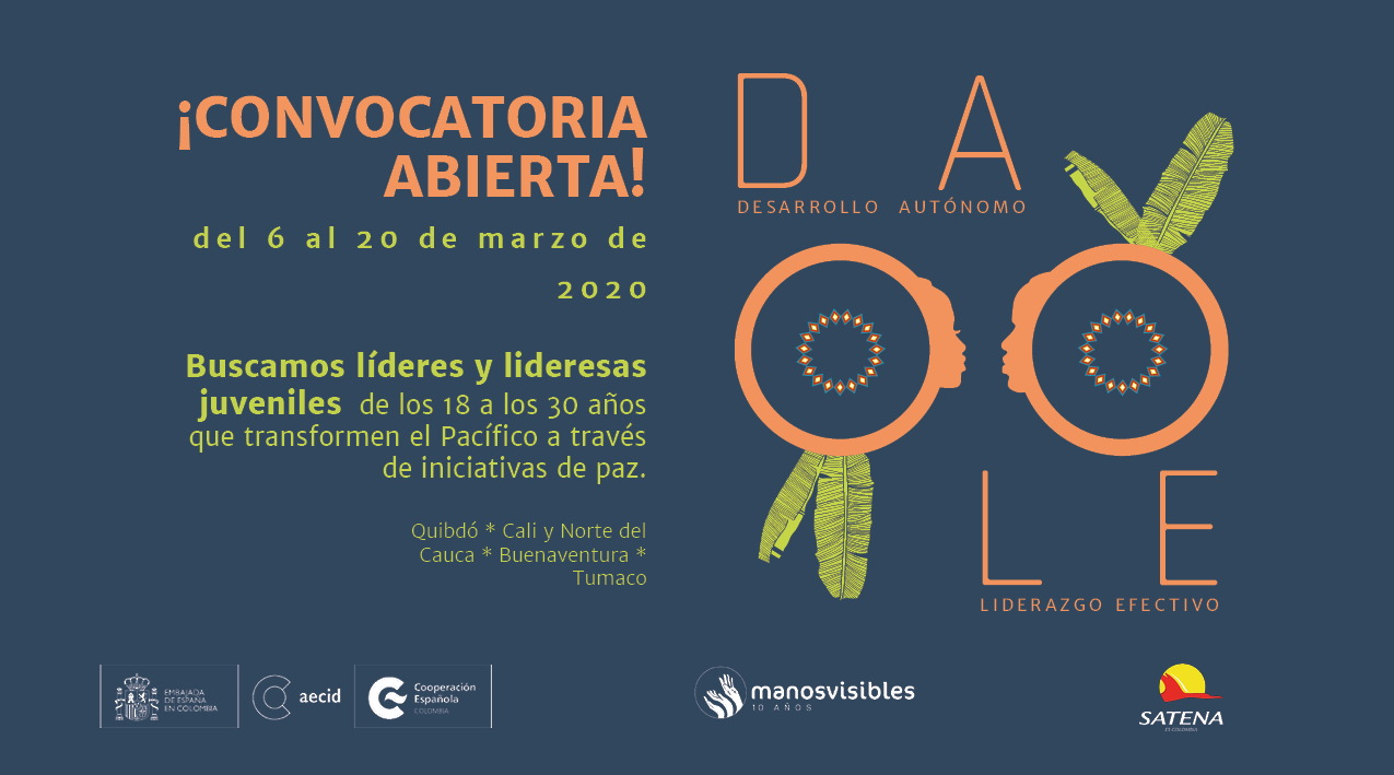 Abierta convocatoria de becas “Dale 2020” para jóvenes del pacífico colombiano