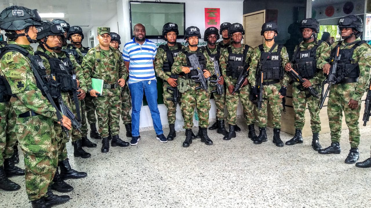 Ya están en Buenaventura el pelotón de Policía Militar para reforzar la seguridad