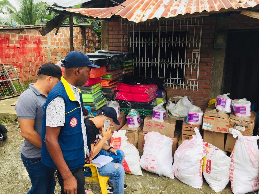 La Alcaldía Distrital de Buenaventura entregó ayudas humanitarias a familias afectadas por incendio