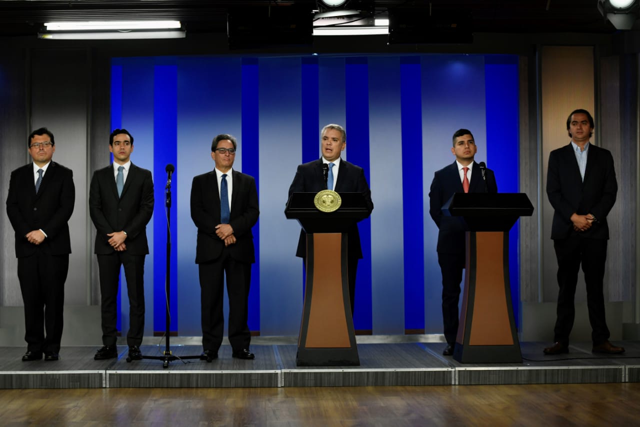 El Gobierno nacional le anunció al país las primeras medidas económicas y sociales, en el marco de la declaratoria del Estado de Emergencia