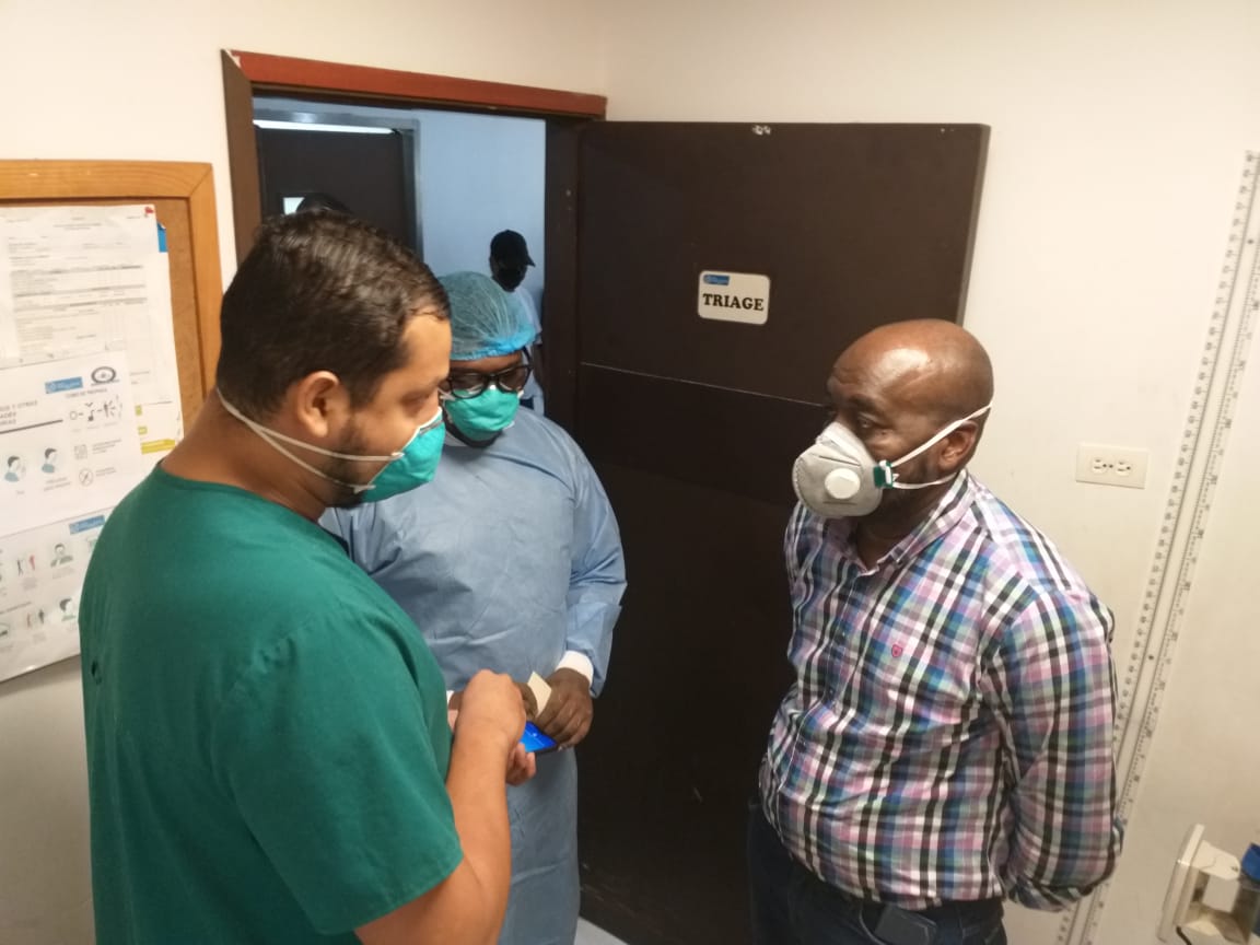 Víctor Vidal le hizo seguimiento al protocolo de atención de casos sospechosos de COVID-19 en la Clínica Santa Sofía