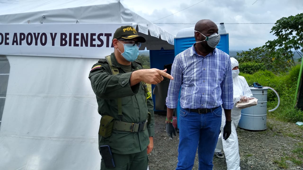El Alcalde Distrital supervisó controles sanitarios en la entrada a Buenaventura