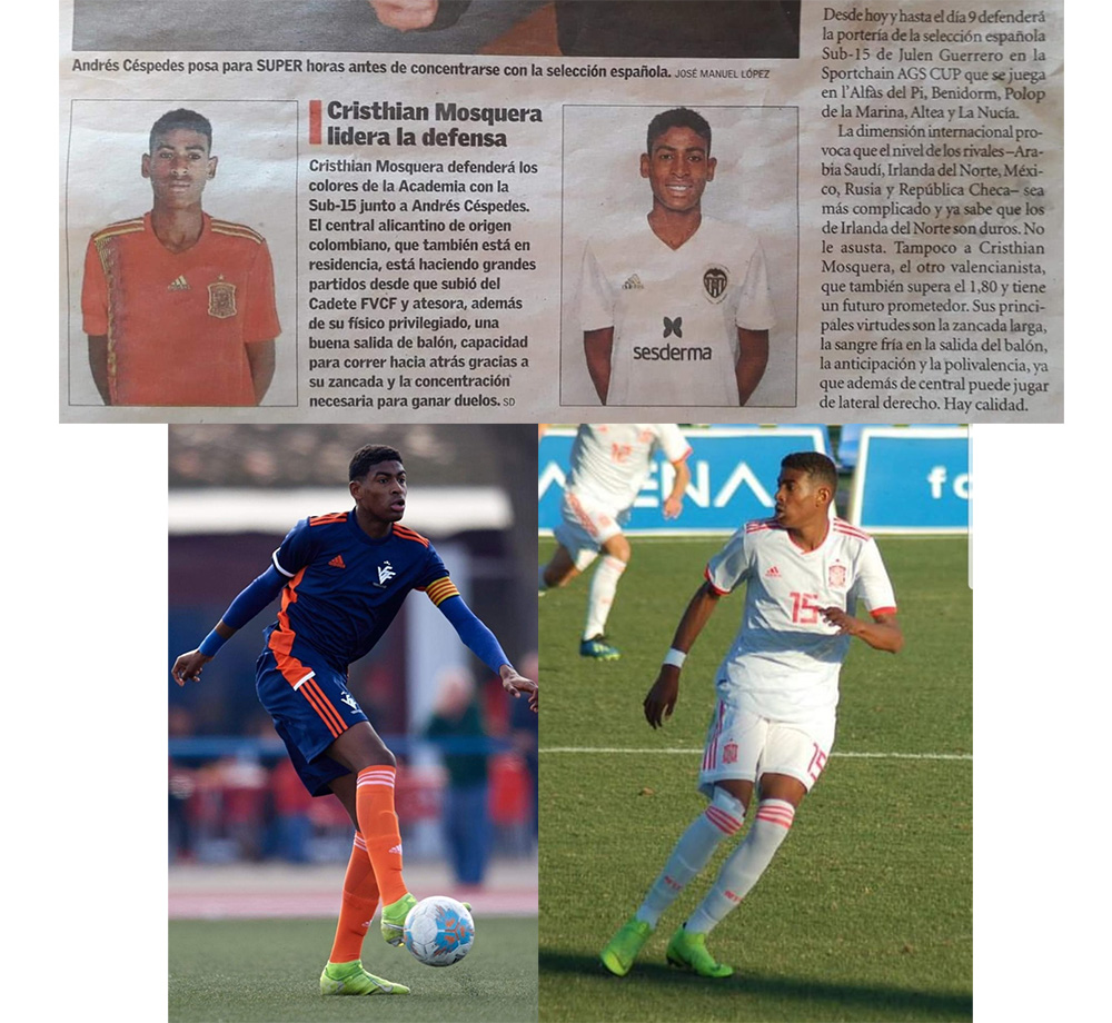 Padres oriundos de Buenaventura y del Chocó están orgullosos por su hijo quien hace parte de la Selección de España de Fútbol Sub-15