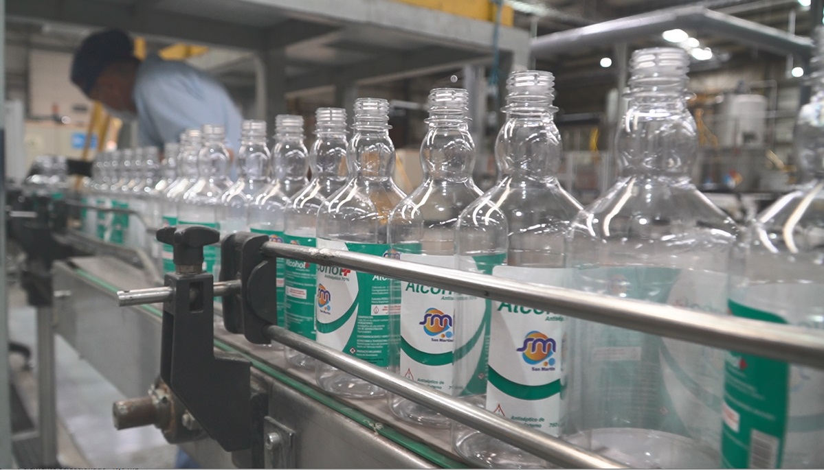 La ILV arrancó con la producción del alcohol antiséptico San Martín