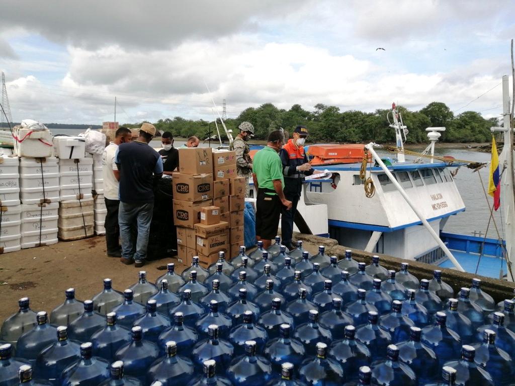 Transcurridos 50 días del confinamiento obligatorio en el país, más de seis mil toneladas de víveres y bienes de primera necesidad se han transportado en el pacífico colombiano