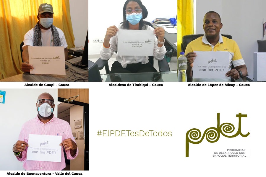 Alcaldes de Buenaventura, Timbiquí, Guapi, y López de Micay, comprometidos con los PDET del Pacífico Medio