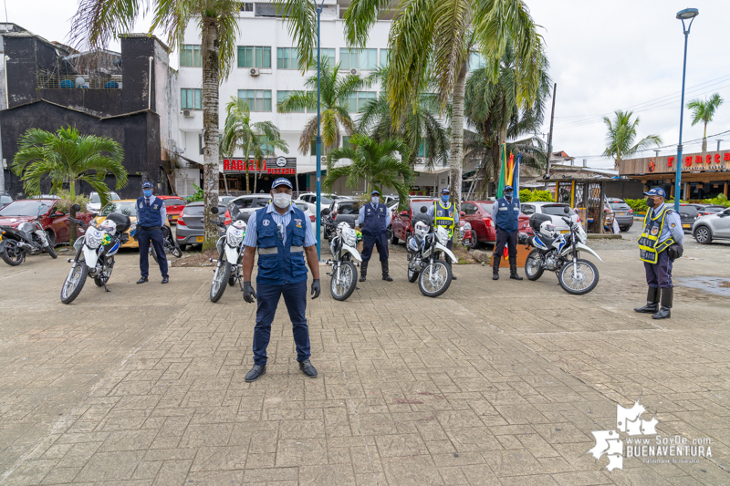 La Secretaría de Tránsito adquirió 10 motocicletas para garantizar la seguridad vial en el Distrito de Buenaventura