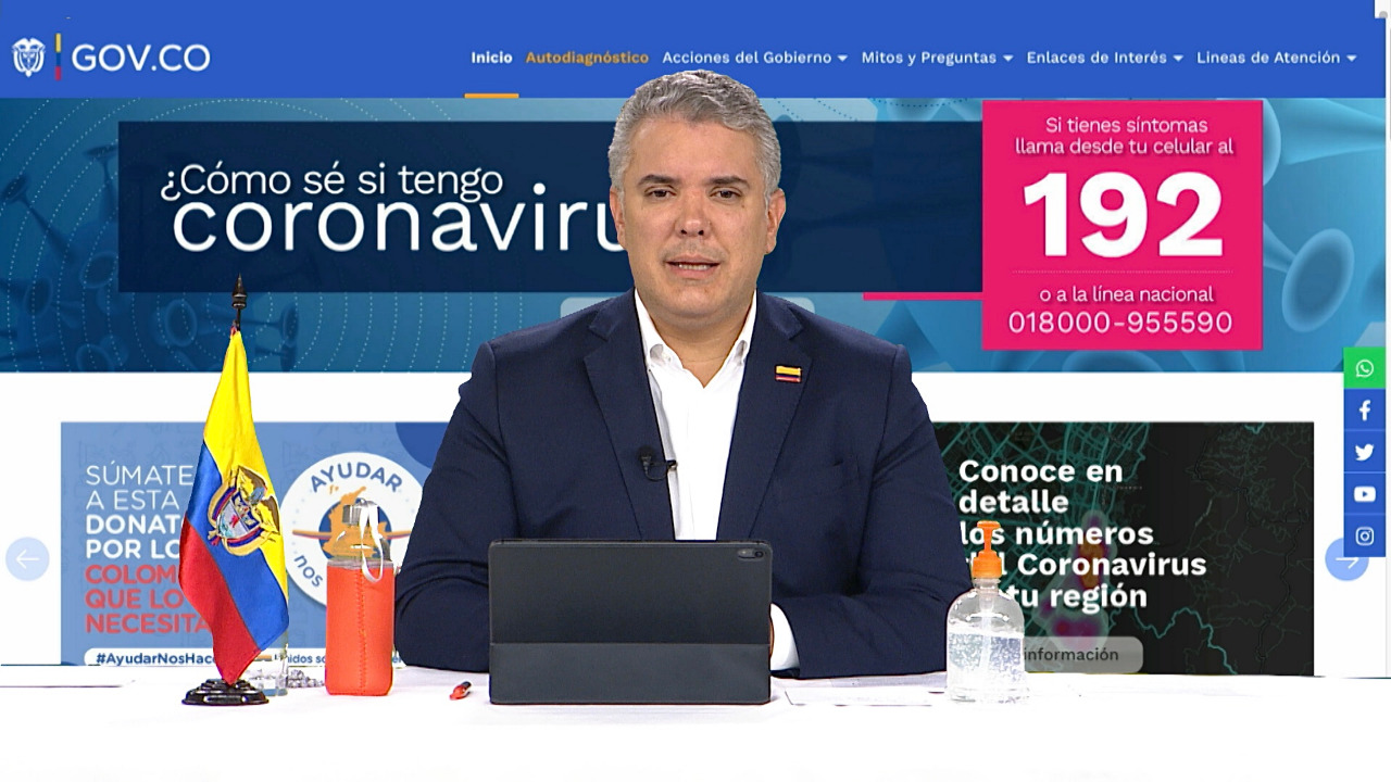 Alcaldes pueden endurecer condiciones del Aislamiento Preventivo Obligatorio, pero amparados en situaciones de salud que lo ameriten: Presidente Duque