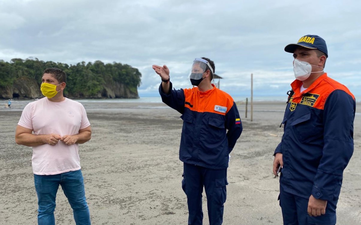 La Dimar realiza inspección a playas de Buenaventura ante una posible reapertura