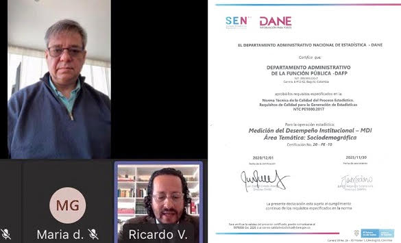 El Dane otorga a Función Pública certificación en operación estadística por Medición del Desempeño Institucional