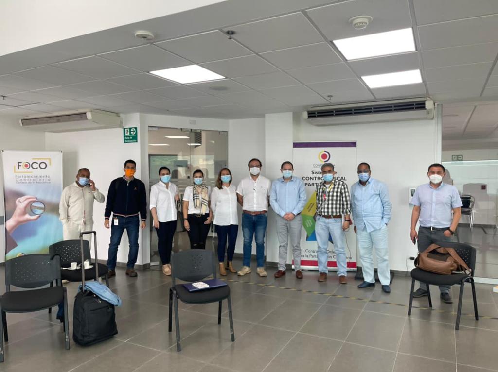 Funcionarios de la Contraloría General de la República y la Secretaría de Educación revisaron avances del megacolegio de San Antonio en Buenaventura